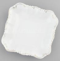 cca 1910-1930 MZ Austria négyoldalas porcelán kínáló, jelzéssel, kis kopottsággal, 25x25 cm