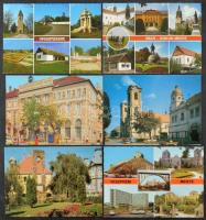 Kb. 100 db MODERN magyar város képeslap / Cca. 100 modern Hungarian town-view postcards