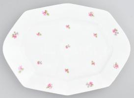 cca 1920-1930 Epiag apróvirág mintás pecsenyés kínáló, jelzéssel, apró kopással, 39x29 cm