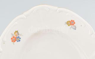 Bavaria virágmintás pecsenyés kínáló, matricás mintával, jelzés nélkül, hibátlan, 38,5x25 cm