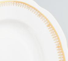 MZ Austria aranyozott mintás pecsenyés kínáló, jelzéssel, hibátlan, 36x24 cm