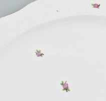 Herend virágmintás nagy méretű pecsenyés kínáló, lecsiszolt jelzéssel, kis kopással, 41,5x31,5 cm