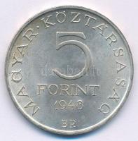 1948. 5Ft Ag "Petőfi" T:AU patina
Adamo EM1