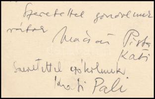 Mácsai István (1922- 2005): A szigligeti Alkotóház, 1978. Golyóstoll, papír, hátoldalán jelzett és M...