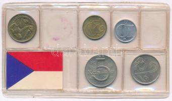 Csehszlovákia 1988. 5h-5K (7xklf) forgalmi sor + 1980. 10h-5K (5xklf) hiányos forgalmi sor sérült fó...