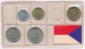 Csehszlovákia 1988. 5h-5K (7xklf) forgalmi sor + 1980. 10h-5K (5xklf) hiányos forgalmi sor sérült fó...