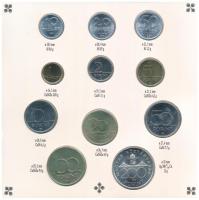 1993. 10f-200Ft (11xklf) forgalmi sor, benne 200Ft Ag "MNB", "Magyarország pénzérméi&...