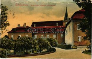 1917 Szepesváralja, Spisské Podhradie; Szepeshelyi püspöki rezidencia / Spisská Kapitula / bishop's residence (szakadások / tears)