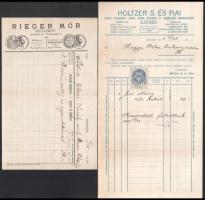 cca 1930 3 db fejléces számla Szeged, Budapest