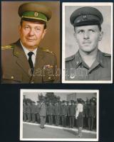 cca 1960-1985 Határőröket ábrázoló 10 db fotó, vegyes állapotban, 14,5x10,5 cm és 9,5x6,5 cm között