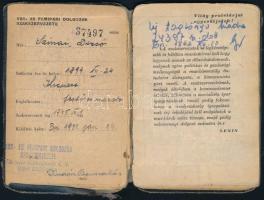 1946-67 Ugyanazon személy, későbbi vállalati vezető 3 db párt és 1 db szakszervezeti tagsági könyve:...