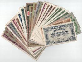 29db-os vegyes Pengő bankjegytétel T:vegyes, közte szép papír