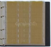 Lindner - Karat műbőr gyűrűs berakó, 17db berakólappal, összesen ~452 férőhellyel, különböző méretű ...