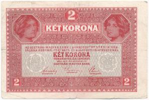 1917. 2K "7000 feletti sorozatszám" T:F,VG kis szakadások, egy helyen ragasztva Adamo K6
