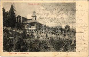 1903 Iglófüred, Bad Zipser Neudorf, Spisská Nová Ves Kupele, Novovesské Kúpele; Siementzky villa. Wlaszlovits Gusztáv kiadása / villa, spa (fl)