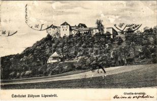 1908 Zólyomlipcse, Zólyom-Lipcse, Slovenská Lupca; Gizella árvaház. Lechnitzky Otto 109. / orphanage (felszíni sérülés / surface damage)