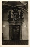 Lőcse, Leutschau, Levoca; Radnica, portál zasedacej siene / városháza, ülésterem bejárata, belső