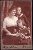 cca 1920 Budapest, Rozgonyi Dezső fényképészeti műtermében készült, keményhátú vintage fotó, 16,5x10,5 cm