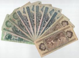 1969-2002. 10db vegyes forint bankjegy T:F,VG