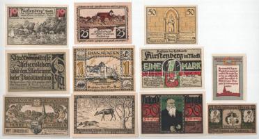 Német Birodalom / Weimari Köztársaság 1921-1923. 11db klf szükségpénz T:vegyes German Empire / Weimar Republic 1921-1923. 11pcs of diff necessity notes C:mixed