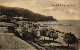 Sopot, Ostseebad Zoppot; Adlershorst / port, beach