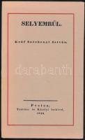 Gróf Széchenyi István: Selyemrül. Bp., 1982, Állami Könyvterjesztő Vállalat. Reprint kiadás. Kiadói kartonált papírkötés, a borítón minimális sérüléssel.