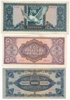 1946. 10.000.000P + 1.000.000.000P + 10.000MP T:VF,F közte szép papír