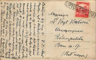 1917 Liptóújvár, Liptovsky Hrádok; Iskola / school. photo (EK)