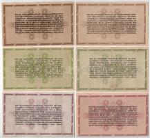 1946. 10.000AP (2xklf) + 50.000AP (2xklf) + 100.000AP (2xklf, egyik eltolódott hátlapi nyomattal), p...