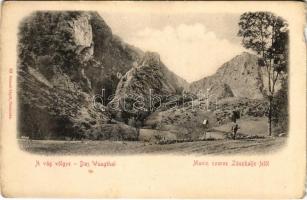 1905 Manin-szoros, Maninschlucht, Manínska tiesnava; Vágvölgy Zászkalje felől. Gansel Lipót 63. / Das Waagtal / Povazie / Váh Valley from Zaskalie (b)