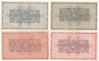 1946. 500.000AP (2xklf) + 1.000.000AP (2xklf, egyik fordított címerrel), páronként egy sorszámos és ...