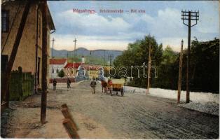 1917 Rózsahegy, Ruzomberok; Brückenstraße / Híd utca. Sipos Sándor kiadása / street view, bridge (EK)