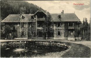 Barlangliget, Höhlenhain, Tatranská Kotlina (Magas-Tátra, Vysoké Tatry); Szepesbéla nyaraló szálló. Kuszmann Gyula kiadása / villa hotel