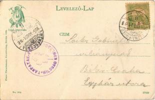 1905 Tátra, Magas-Tátra, Vysoké Tatry; Nagy-Tarpataki felső vízesés. Franz Pietschmann No. 1874. / G...