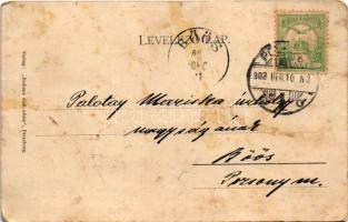 1902 Pozsony, Pressburg, Bratislava; vár. Verlag "Bediene dich allein" / castle (EB)