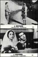 cca 1971 ,,A börtönőr" című csehszlovák filmdráma jelenetei és szereplői, 7 db vintage produkci...