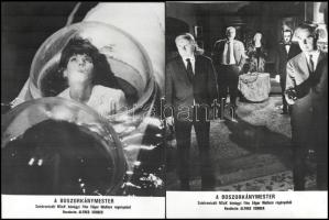 cca 1964 ,,A boszorkánymester" című NSZK misztikus bűnügyi film jelenetei és szereplői, 7 db vi...