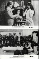 cca 1985 ,,A borotvás gyilkos" című csehszlovák bűnügyi film jelenetei és szereplői, 8 db vinta...