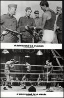 cca 1963 ,,A bokszoló és a halál" című csehszlovák film jelenetei és szereplői, 11 db vintage p...