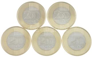 2023. 200Ft bicolor "Petőfi 200" (5x) T:UNC,AU