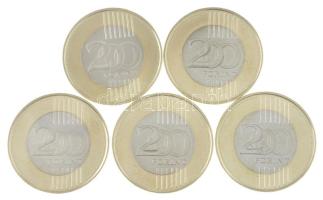 2023. 200Ft bicolor "Petőfi 200" (5x) T:UNC,AU