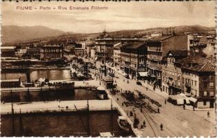 Fiume, Rijeka; Porto, Riva Emanuele Filiberto / port, quay