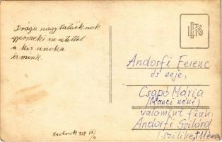 1932 Szolnok, Andorfi Ferenc és neje. photo