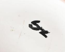 Kerezsi Gyöngyi terv, Iparművész KSZ, retró ikebana váza, jelzéssel, hibátlan, h: 19,5 cm