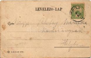 1906 Győr, Rába híd. Röszler Károly kiadása (EB)