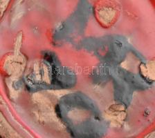 Ismeretlen jelzéssel (Margo?) kerámia váza, jelzett, kopással, m: 13 cm