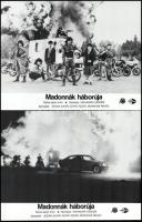 cca 1985 ,,Madonnák háborúja" című japán bűnügyi film jelenetei és szereplői, 7 db vintage produkciós filmfotó ezüst zselatinos fotópapíron, a használatból eredő (esetleges) kisebb hibákkal, 18x24 cm