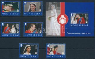 2011 Vilmos herceg és Kate Middleton esküvőjesor + blokk Mi 1556 -1561 + Mi 136