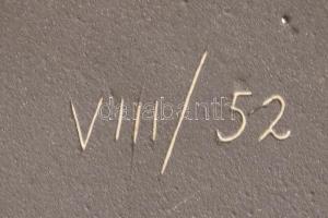 Német kerámia váza, sorszámozott, hibátlan, m: 19,5 cm