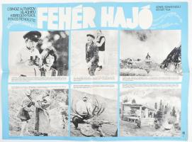 cca 1970 A Fehér hajó c. film mozi plakátja 67x45 cm Hajtva